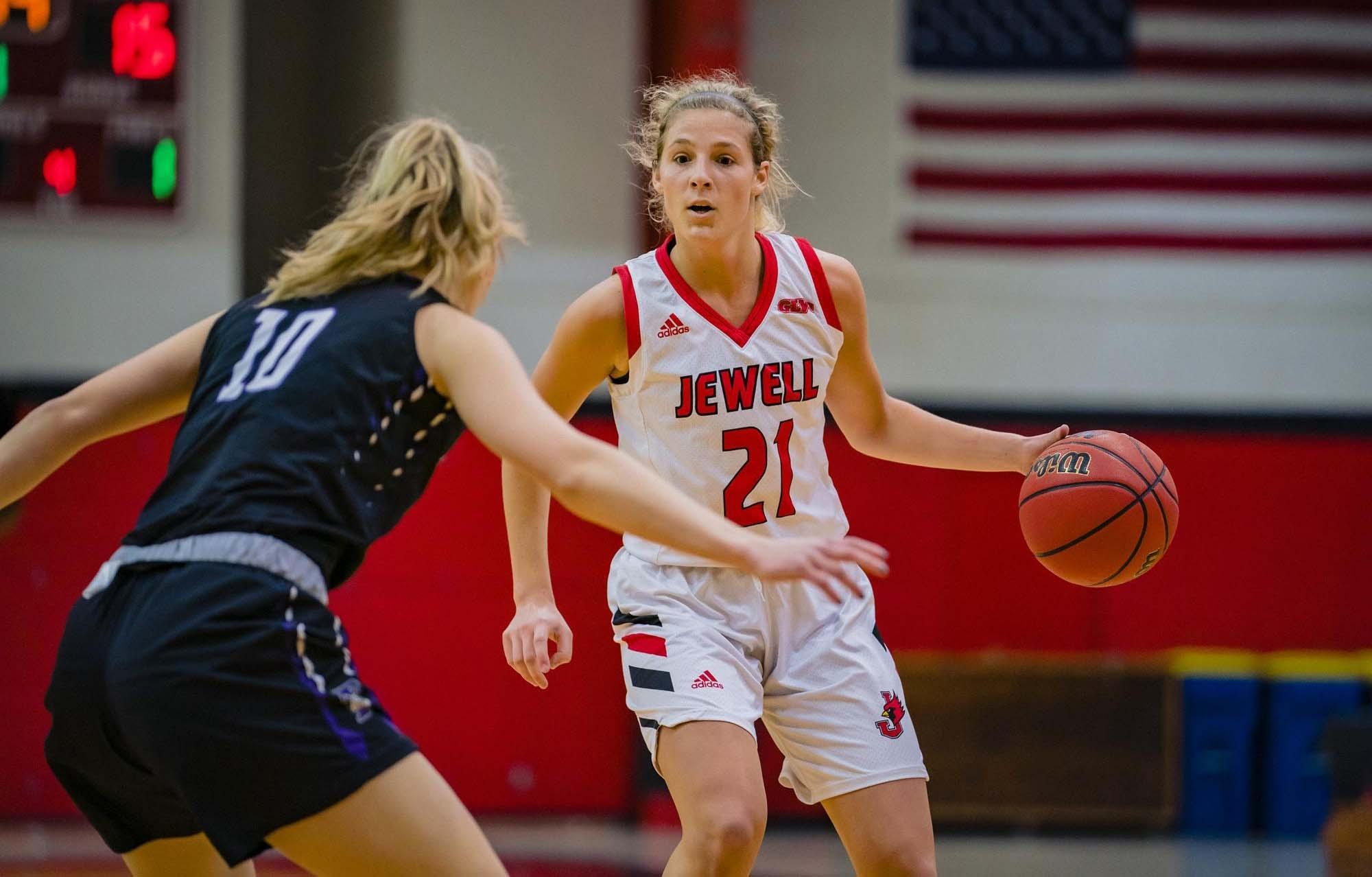 William Jewell forward Kiara Bradley.