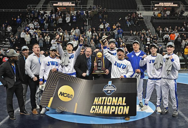 Johnson and Wales share the 2025 DIII wrestling championship