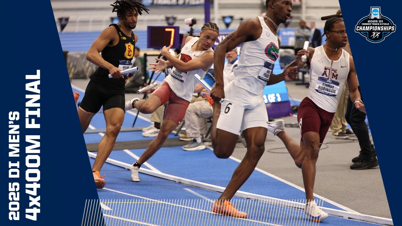 Chaotic 4x400 caps men's 2025 NCAA indoor championship