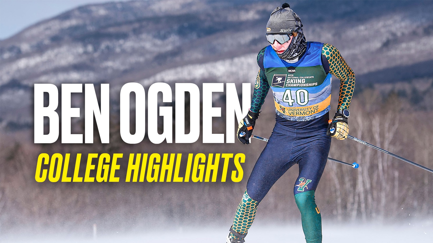 Ben Ogden's NCAA cross country skiing highlights at Vermont